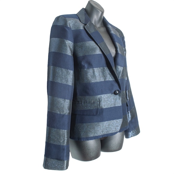 Tommy Hilfiger Sparkly Striped Blazer - Picture 2 of 7